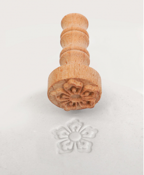 Clay Stamp - Cherry Flower
